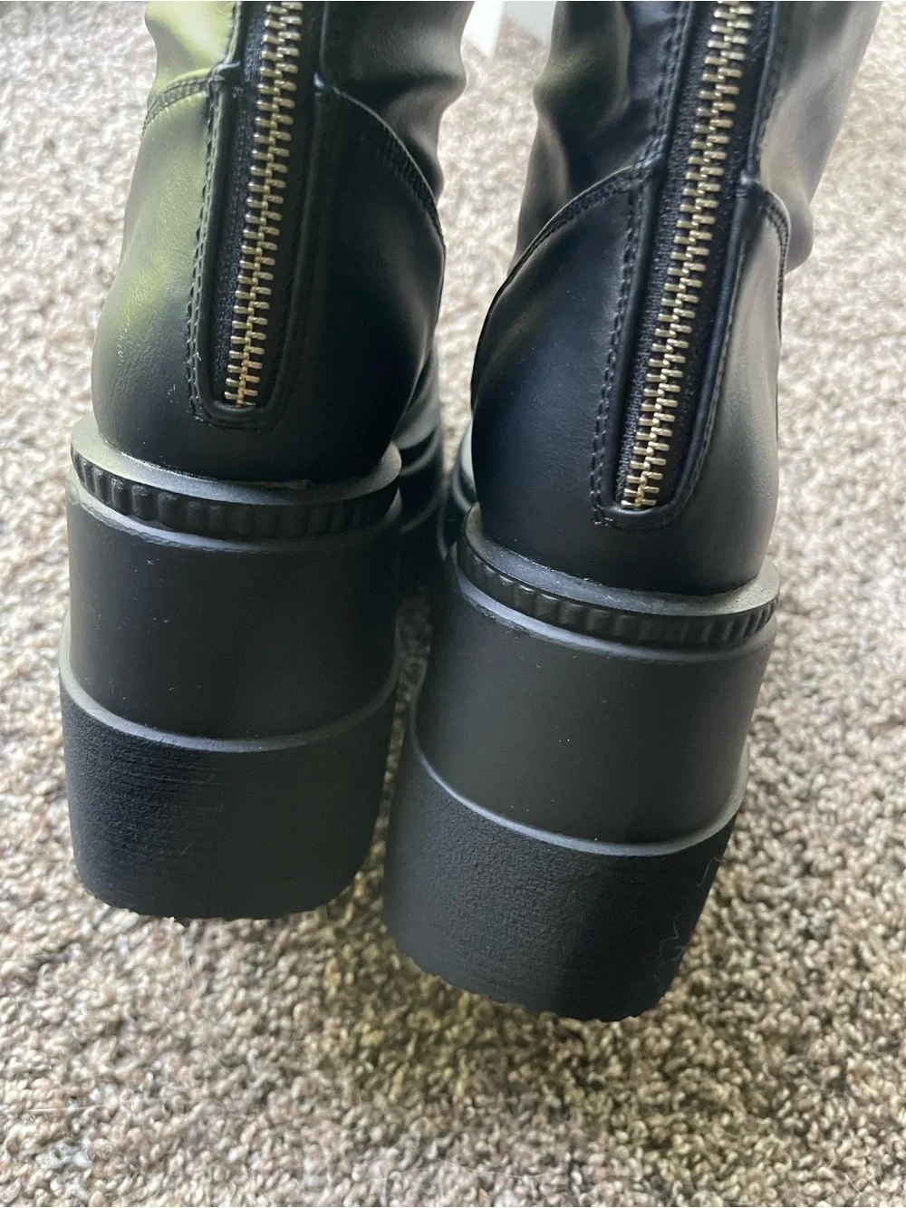 Demonia Shaker-65 WC Knee High Platform Boots